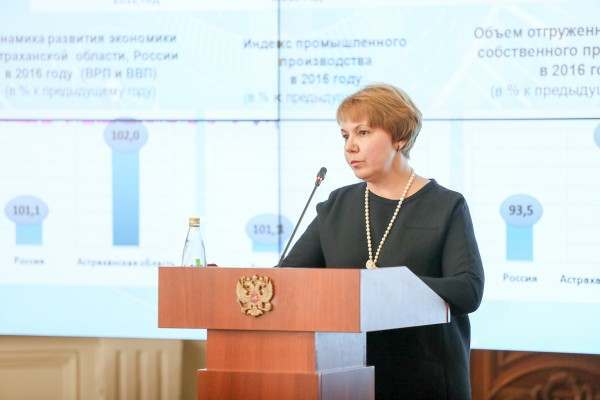 Элина Полянская вновь доложила о процветании астраханской экономики