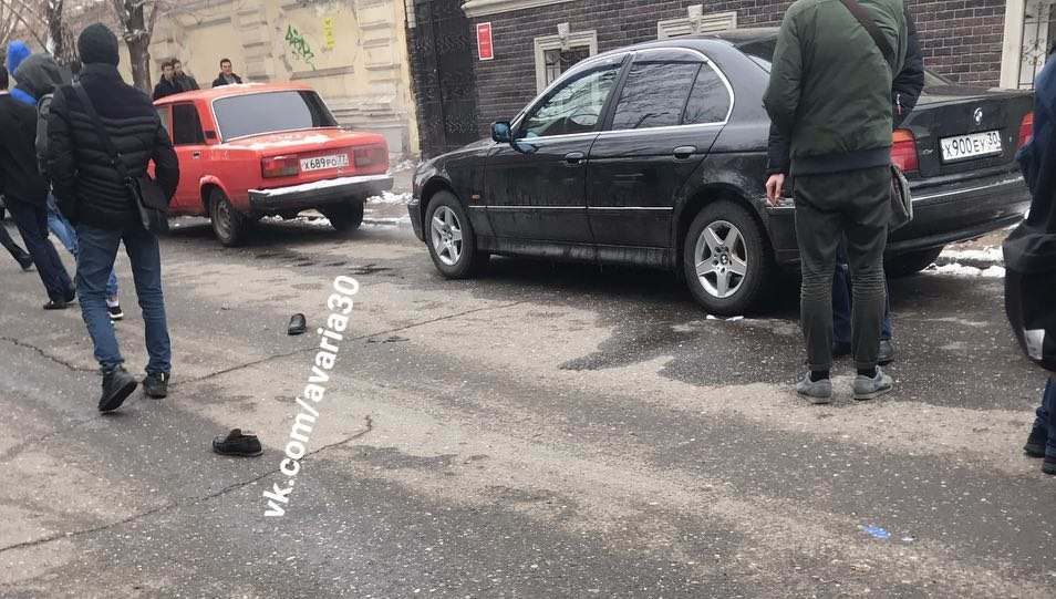 В самом центре Астрахани сбили человека