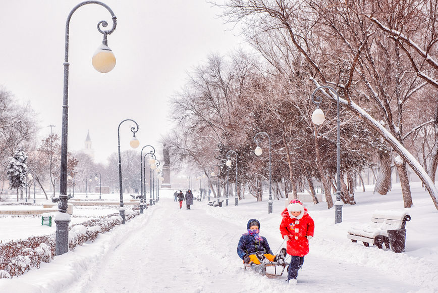 В канун Нового года в Астрахани выпадет снег