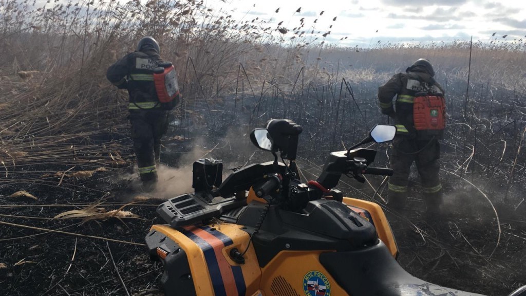 В МЧС рассказали о новых методах борьбы с пожарами в дельте Волги