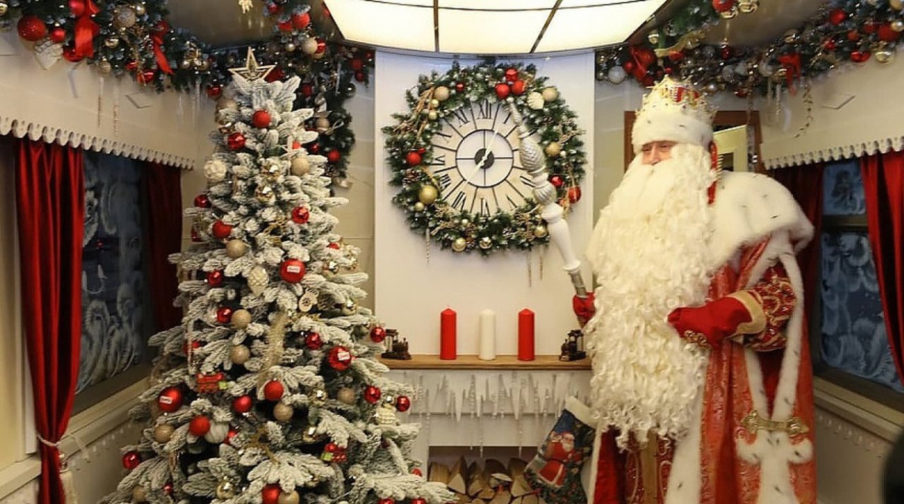 Сказочный поезд Деда Мороза приедет в Астрахань