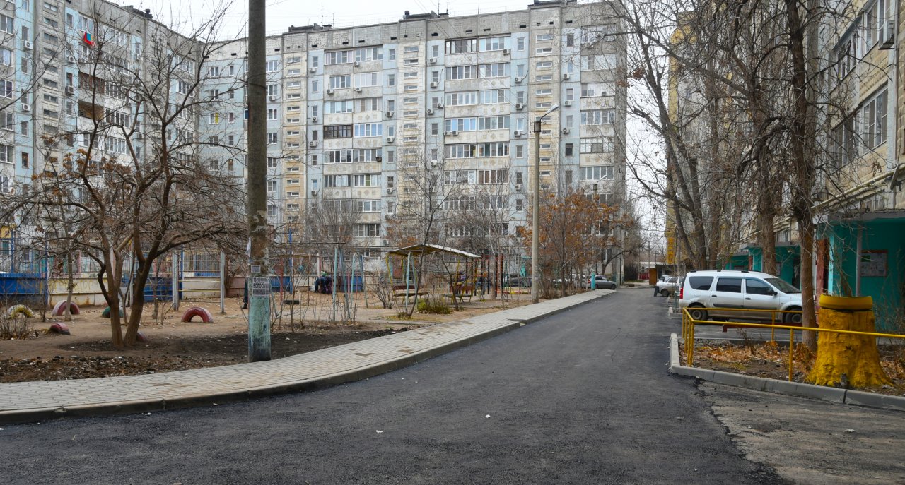 В Астрахани завершается капитальный ремонт дворов