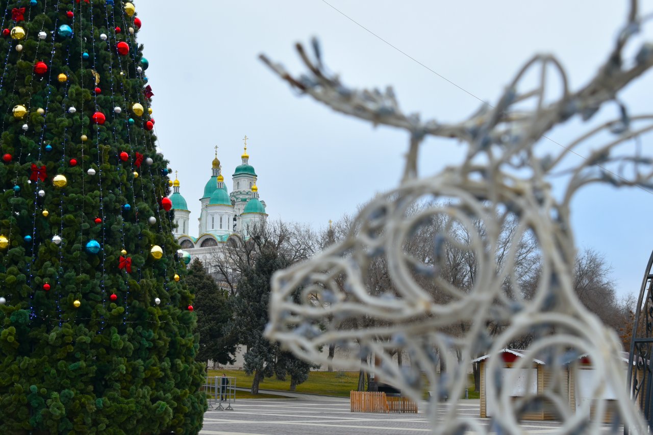 В субботу торжественно зажгут огни на главной елке Астрахани