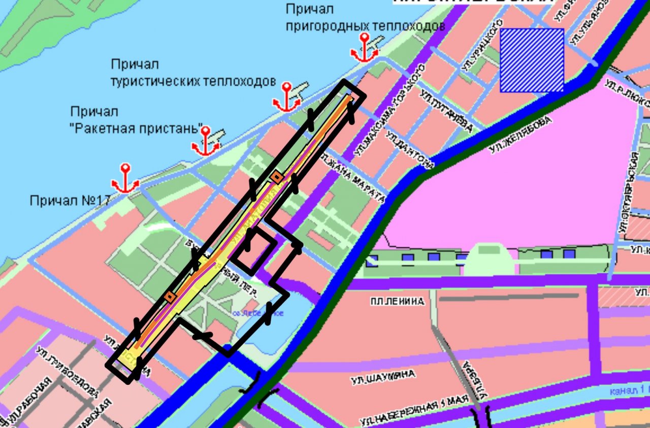 Администрация утвердила расположение новой дороги в центре Астрахани | АРБУЗ