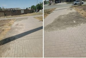Астраханцы два года не могут добиться уборки грязи с тротуара