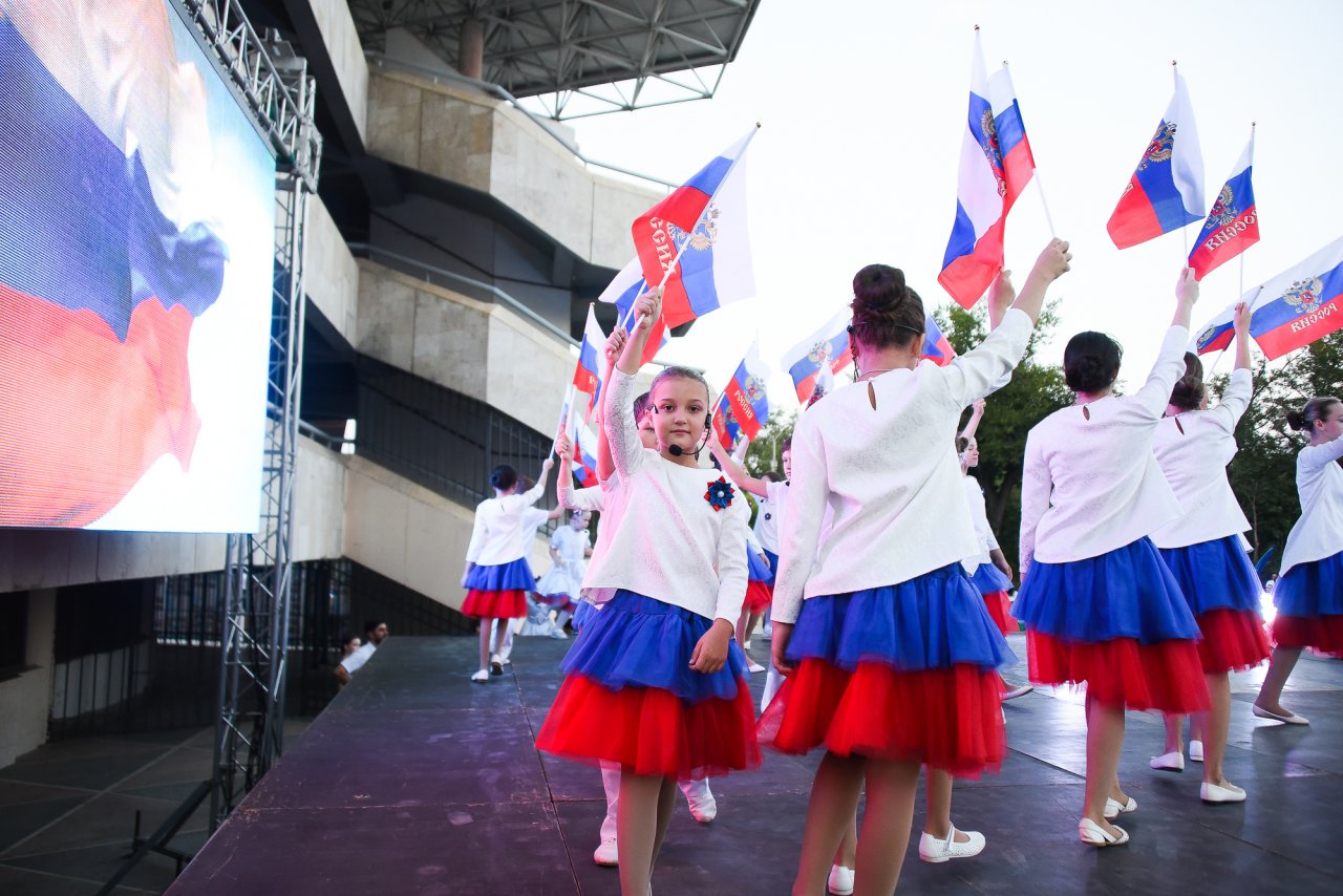 В парке Аркадия прошло патриотическое мероприятие «За Россию»