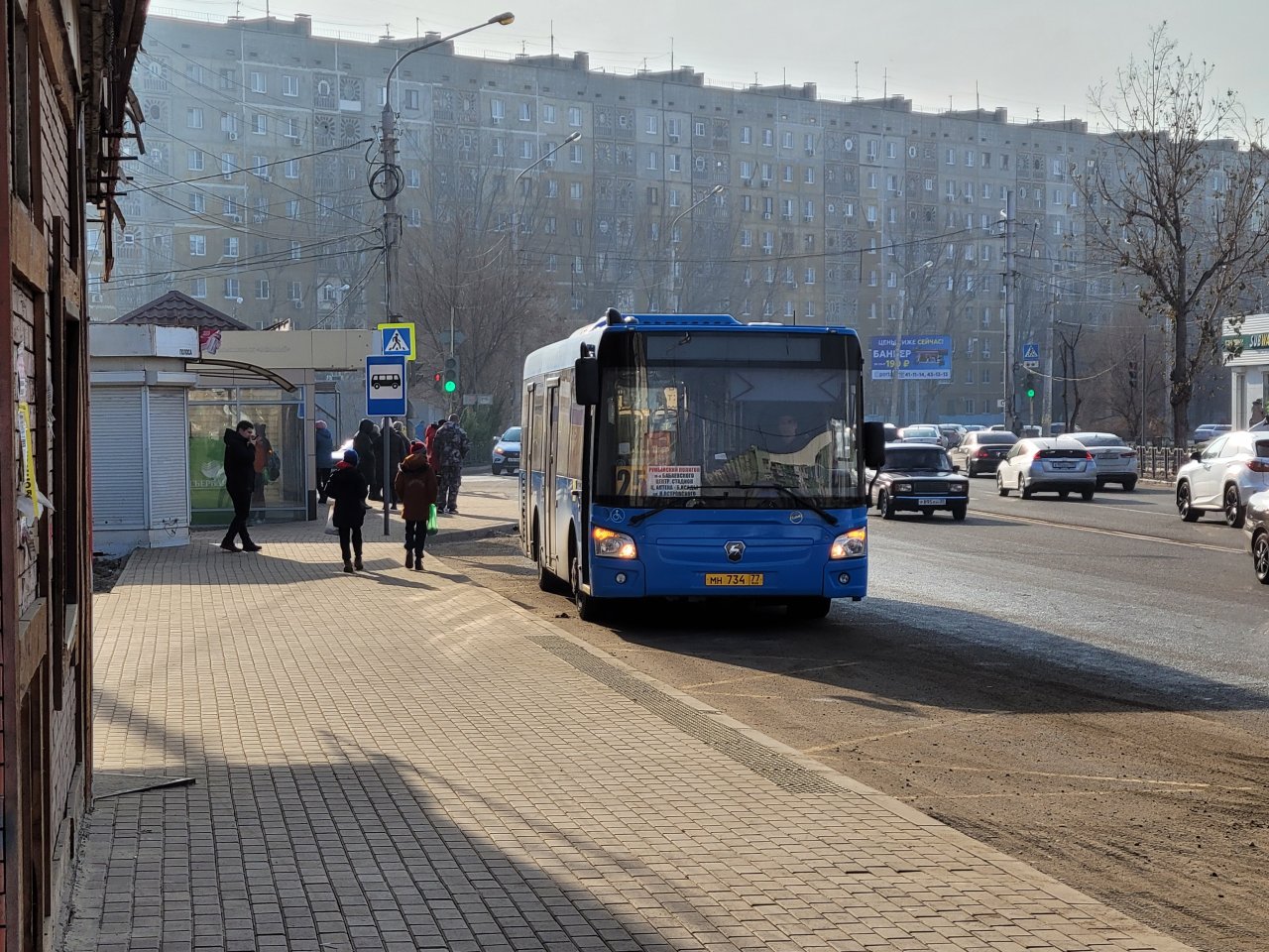 Новые автобусы по Астрахани пока не поехали
