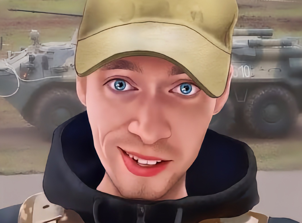 Спаливший БТР солдат