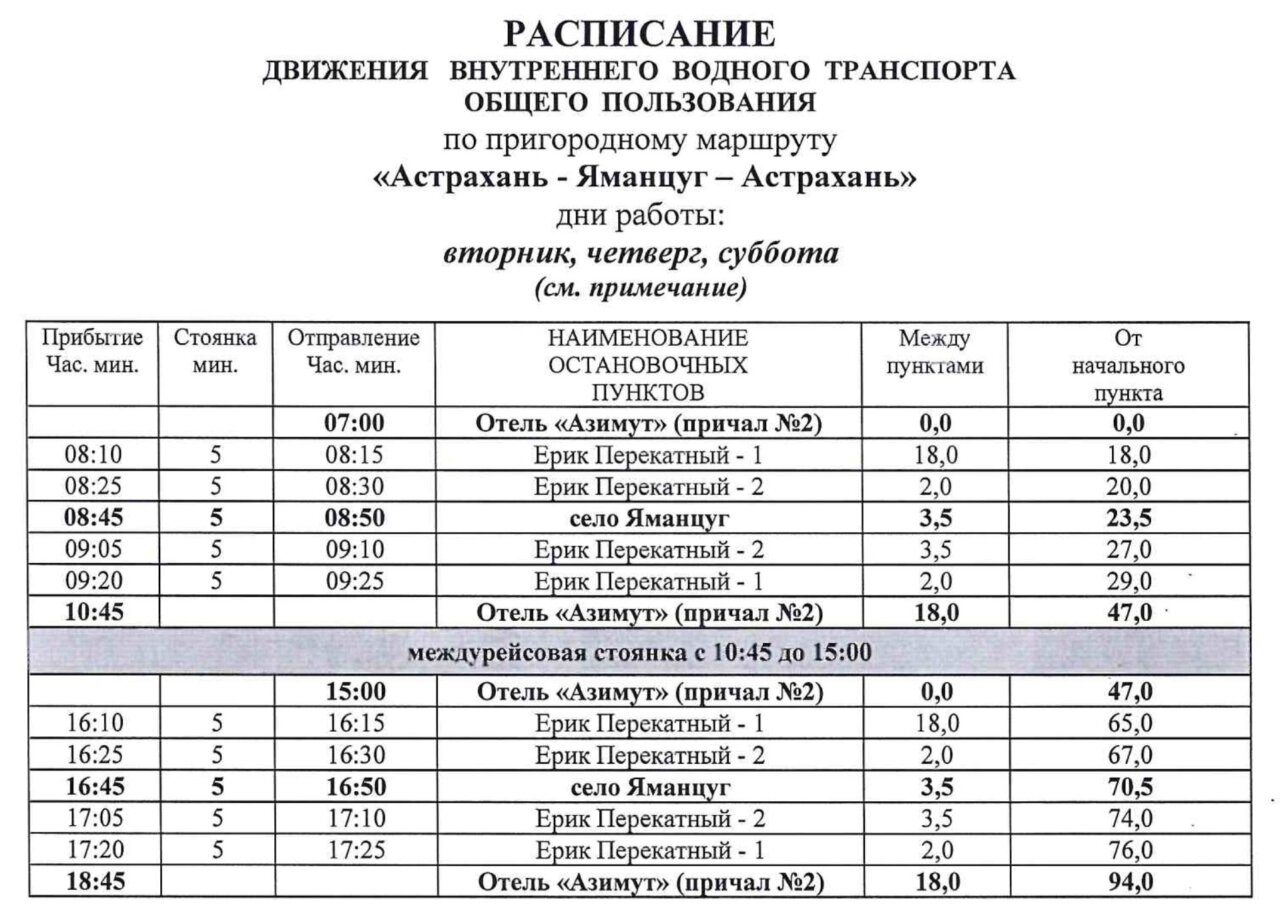 Астрахань - расписание теплоходов и речного транспорта | 2024