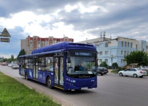 В центре Астрахани тестировали выделенную полосу для новых автобусов