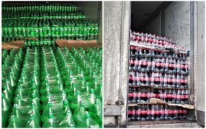 Таможенники не пустили в Астрахань тысячи бутылок Кока-Колы и Спрайта