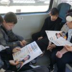 Астраханские школьники попробовали себя в роли машинистов пригородных поездов