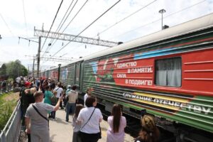 В Астрахань прибыл агитпоезд Минобороны