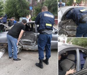 В Астрахани ребенок оказался заблокированным в машине после ДТП, ему нужна была помощь
