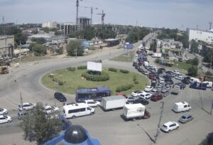 В Астрахани ремонтируют Мясокомбинатский мост, там сильный затор