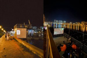 В центре Астрахани открылась кофейня на воде