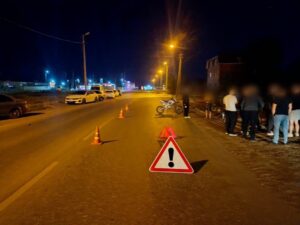 В Астрахани очередной подросток на мотоцикле попал в аварию