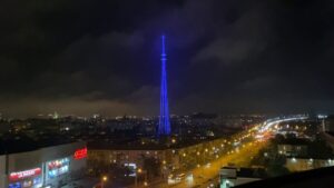 В Астрахани телебашня засияла новой подсветкой