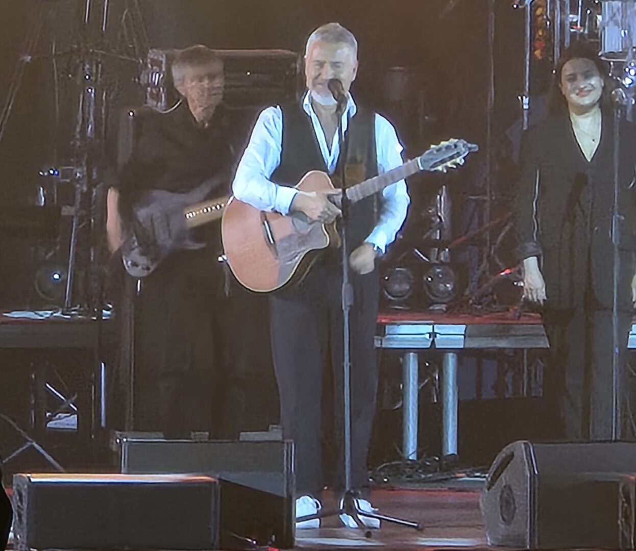 Леонид Агутин расписался на гитаре астраханца во время концерта