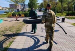 В Астрахани начали масштабное обновление систем полива