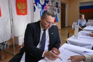 Члены регионального правительства и главы муниципальных образований Астраханской области проголосовали на выборах