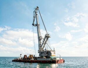 В Каспийском море начал работать рейдовый перевалочный комплекс для зерна